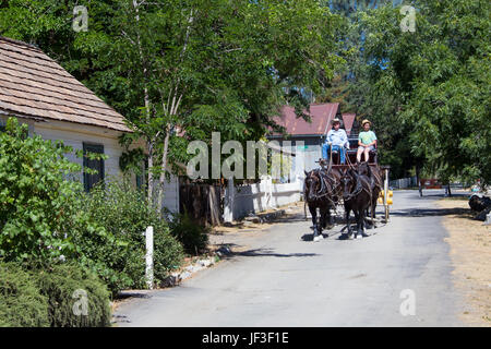 Kutschenfahrt in alten Columbia, Kalifornien Stockfoto