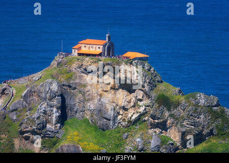 San Juan de Gaztelugatxe im Baskenland Stockfoto