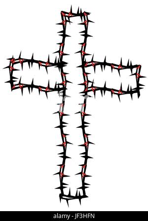 Kreuz Ostern Stock Vektor