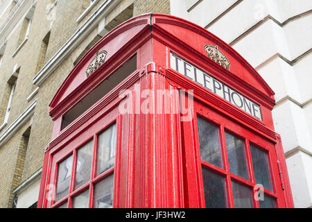 Rotes Telefon Kabinen in London. Stockfoto