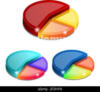 Diagramm, Illustration, Kuchen, Torte, Kuchen, Geschäfte, Geschäft, Geschäft Stock Vektor