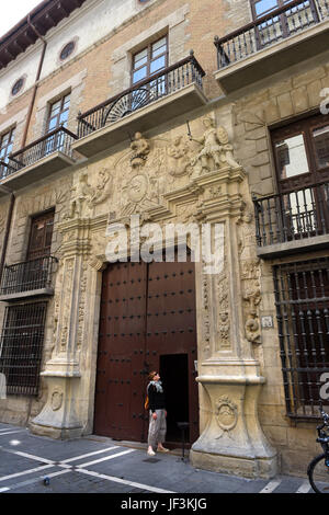 Palacio de Ezpeleta in Pamplona in Navarra Spanien Stockfoto