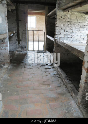 Schlafenden Viertel Auschwitz Stockfoto