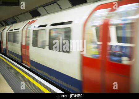 U-Bahn in London Stockfoto
