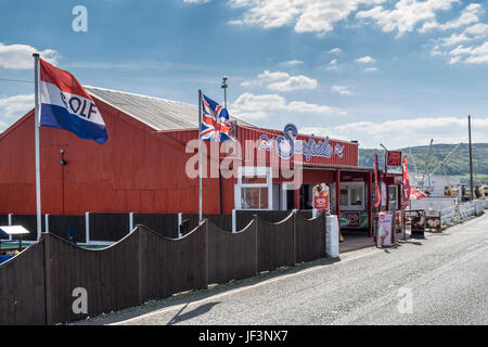 Pensarn Promenade in der Nähe Abergele und Pensarn Bahnhof Stockfoto