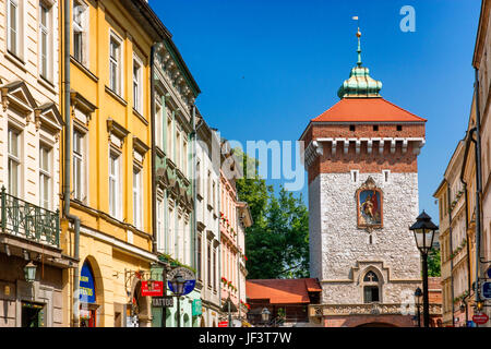 St. Florians Tor und Florianska Straße Stockfoto