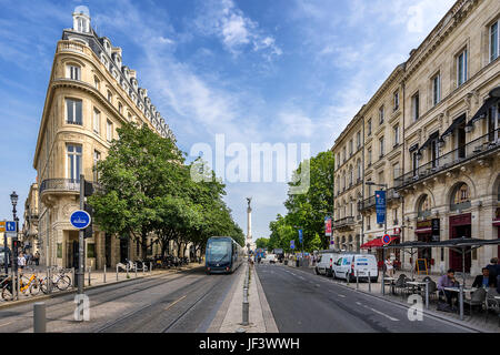 Allees de Turnier in Bordeaux Stockfoto