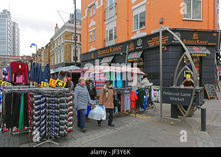 Petticoat Lane Market London Stockfoto