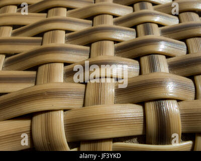 Geschlossen bis Holz- wicker Textur Hintergrund Stockfoto