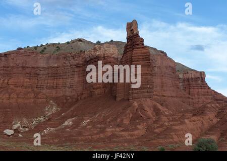 Chimney Rock Capitol Reef 3 Stockfoto