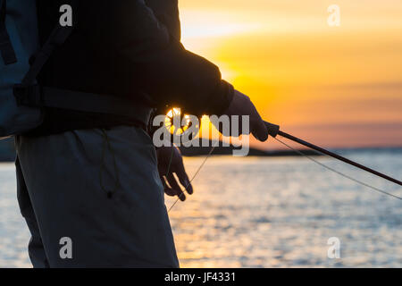 Mann Angeln Stockfoto