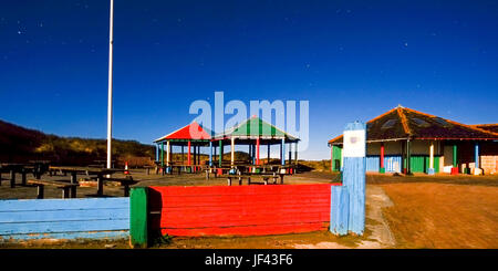 Nachtaufnahme. Pembrey Country Park. Carmarthenshire. Wales. UK Stockfoto