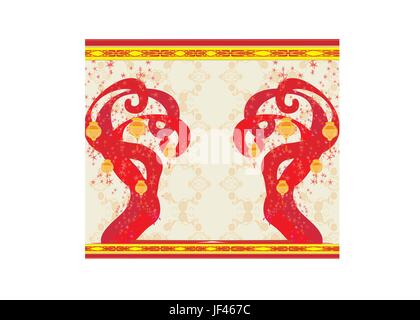 Gruß, Kunst, Kultur, Farbe, Urlaub, Urlaub, Ferien, Urlaub, Asien, Stock Vektor