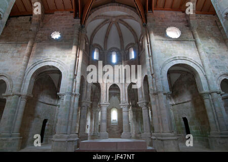Kloster von San Lorenzo - 10. Jahrhundert, Carboeiro, Pontevedra Provinz, Region Galicien, Spanien, Europa Stockfoto