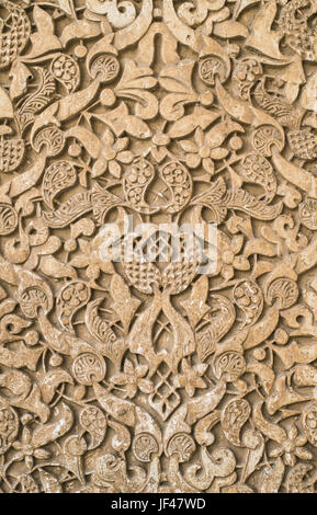 Die islamischen Ornamente an der Wand Stockfoto