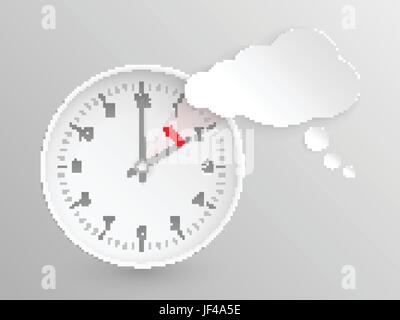 Uhr Datum Stock Vektor