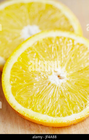Orangenscheiben, close-up Stockfoto
