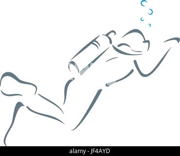 Die crawl Blau tun Stock Vektor