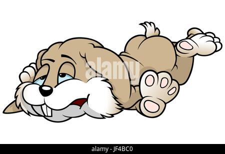 Hase Abbildung Stock Vektor