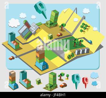 Draußen im Freien Stock Vektor