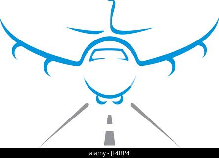 Isolierte Flug Stock Vektor