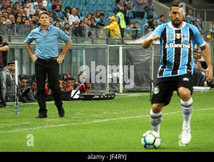 Porto Alegre, Brasilien. 28. Juni 2017. vierbeinigen DenkspielDas 2017-Brasilien-Cup Viertelfinale. Bei. In der Arena Grêmio Porto Alegre/RS. Bildnachweis: Eldio Suzano/FotoArena/Alamy Live-Nachrichten Stockfoto