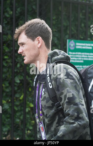 London, UK. 29. Juni 2017. Jamie Murray ältere Broither von Wimbledon singles Champion Andy Murray in die AELTC für die Praxis mit ein paar Tage bis zum Beginn des 2017 Wimbledon Tennis Championships Credit kommt: Amer Ghazzal/Alamy Live-Nachrichten Stockfoto