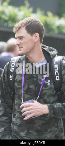 London, UK. 29. Juni 2017. Jamie Murray ältere Broither von Wimbledon singles Champion Andy Murray in die AELTC für die Praxis mit ein paar Tage bis zum Beginn des 2017 Wimbledon Tennis Championships Credit kommt: Amer Ghazzal/Alamy Live-Nachrichten Stockfoto