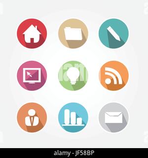 Element, Elemente, Profil, Laptop, Notebook, Computer, Computer, PC, Objekt, Stock Vektor