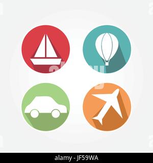 gesetzt, Symbole, Elemente, blau, Objekt, Reisen, Grafiken, Urlaub, Urlaub, Stock Vektor