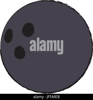 Bowling-Kugel-Sport-Wettbewerb-element Stock Vektor