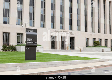 E Barrett Prettyman uns Gerichtsgebäude Gebäude (United States Court House, Bundesgericht, Federal Courthouse, Federal Court Gebäude) - Washington, DC USA Stockfoto
