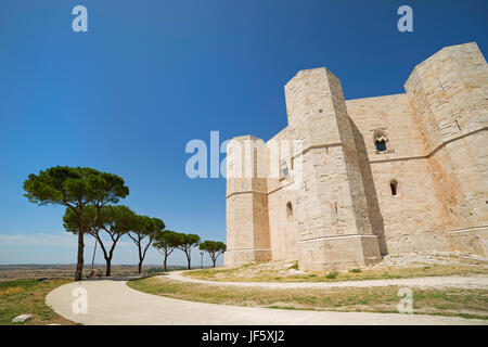 Die berühmte Castel Del Monte in Apulien, Italien; Stockfoto