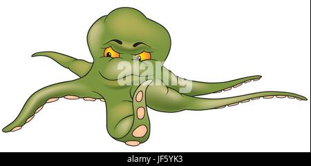 Abzug Octopus Stock Vektor