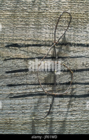 Noten Konzeption Stockfoto