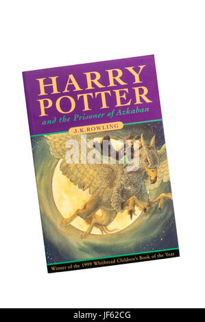 Eine Taschenbuchausgabe von Harry Potter und der Gefangene von Askaban von j.k. Rowling.  Das dritte Buch der Serie, im Jahr 1999 veröffentlicht. Stockfoto