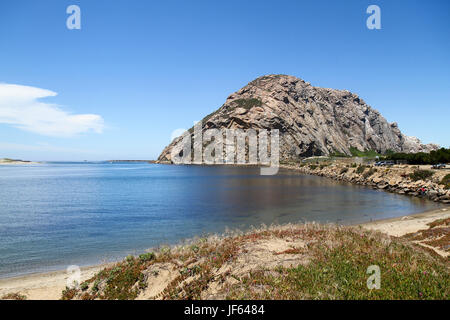 Morro Rock, Morro Bay, San Luis Obispo, Kalifornien, USA, Nordamerika Stockfoto