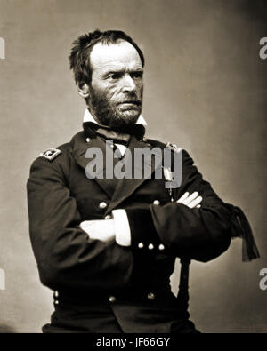 General William T. Sherman, ca. 1864-65.  Aus der Kollektion von Mathew Brady. Stockfoto