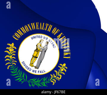 Flagge von Kentucky, USA. Stockfoto