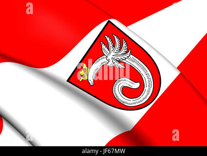 Flagge von Ahlen, Deutschland. Stockfoto