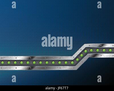 Industrie, metallisch, Sechseck, Hintergrund, Hintergrund, blau, schöne, Stock Vektor