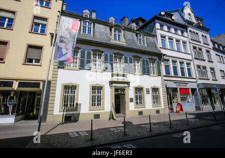 Karl-Marx-Haus, Museum, Geburtsort von Karl Marx, Trier, Rheinland-Pfalz, Deutschland, Europa, Museum, Karl-Marx-Haus, erst von Karl Marx, Trie Stockfoto