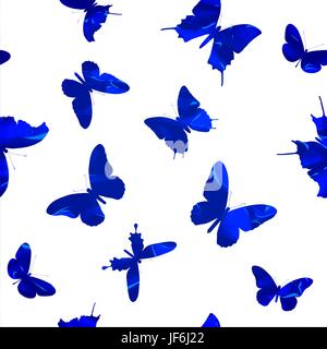 Nahtlose Muster mit Schmetterlingen Stock Vektor