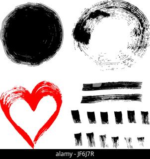 Tinte Farbe Frameset Stock Vektor