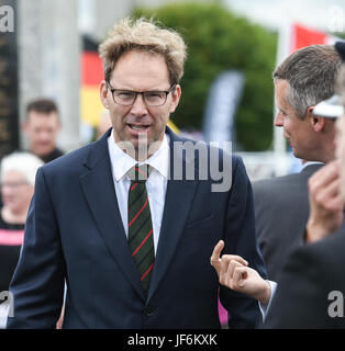 Urheberrechtlich geschütztes Bild von Paul Slater Bilder Ltd - konservativer Abgeordneter und Minister der Verteidigung Tobias Ellwood Stockfoto