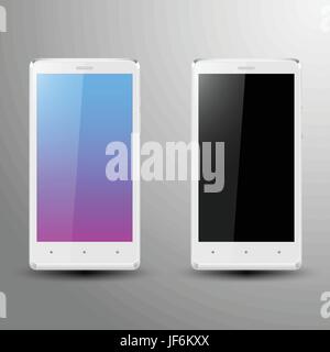 Telefon, Handy, Bildschirm, Technologie, Mobile, Mobilfunk, Display, Smartphone, Stock Vektor