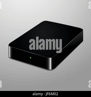 Hardware, schwarz, dunkelhäutigen, tiefschwarze, tiefschwarz, Illustration, extern, Stock Vektor