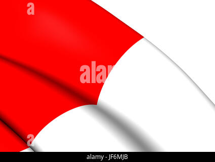 Flagge von Bilbao, Spanien. Stockfoto