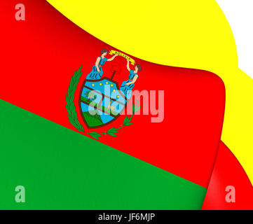 Flagge von Bolivien (1826-1851) Stockfoto