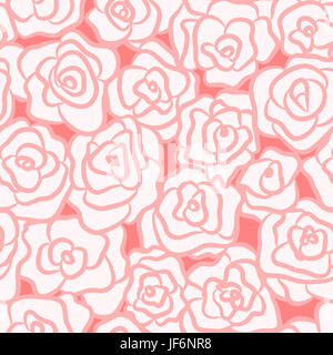 nahtlose Muster mit Rosen Stockfoto